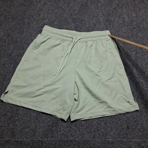 RBX Shorts Youth Medium GreenSolid Athletic Fit Elastic‎ Waist
